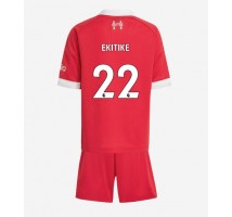 Liverpool Hugo Ekitike #22 Koszulka Podstawowa dzieci 2025-26 Krótki Rękaw (+ krótkie spodenki)